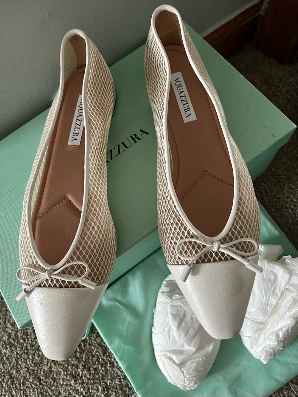 Aquazzura Gioia Mesh Flats - Picture 5 of 16